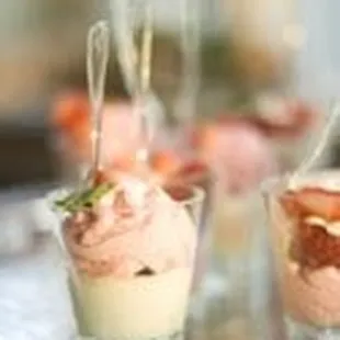 Crisp Catering shows off its desserts at a wedding. (yes, they also had cake).