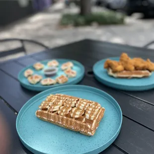 food, waffles