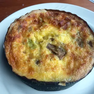 Mushroom Leek Quiche