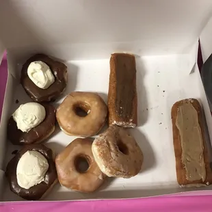 a variety of donuts