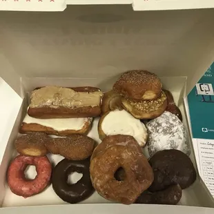 a variety of donuts