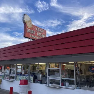 the outside of the store