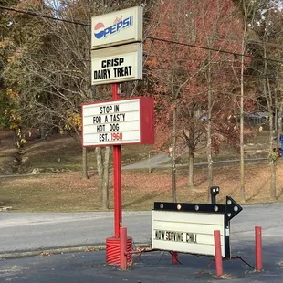 a sign for a restaurant