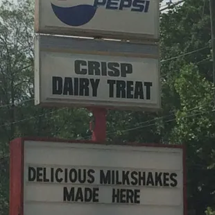 Sign in front of the building