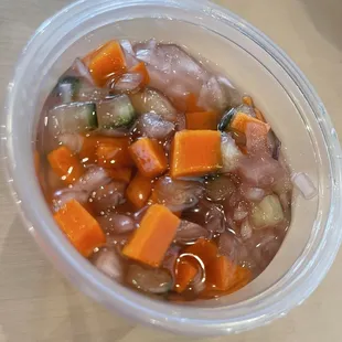 Side: House Pickles ($1)