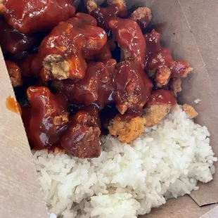 Popcorn Chicken with Goghujang sauce