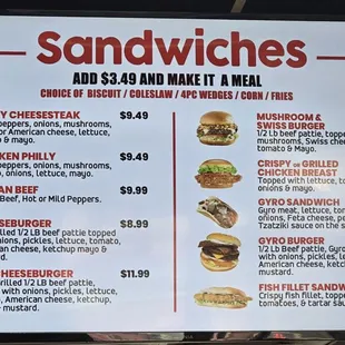 Menu as of 10/14/2024