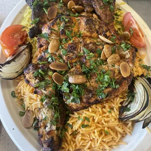Grilled chicken half plate