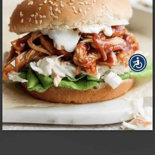 This is not what their burger looks like.  !! Completely diff chicken