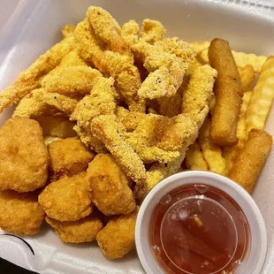 6 pc shrimp meal + corn nuggets