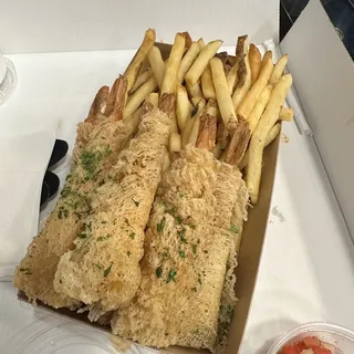 French Fries n' Shrimp Basket