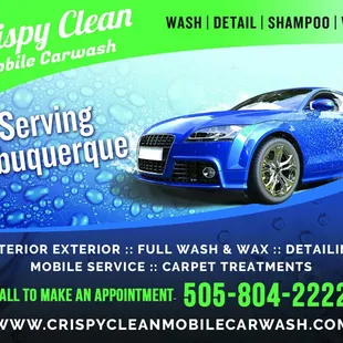 We are an honest business that cares about customer satisfaction overall! At Crispy Clean Mobile Carwash, everyone gets the royal treatment!
