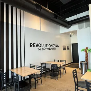 Indoors seating a plenty