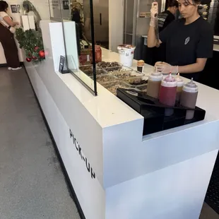 Getting the cone ready.