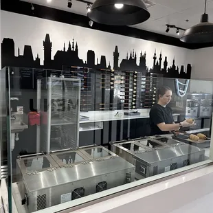 a man behind the counter