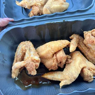 Sweet chilli chicken wings