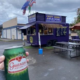 Outside rainy day view with a guaraná