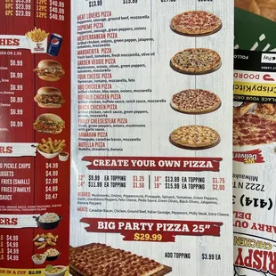 New menu 4/2021 New items: pizza! No more: shawarma