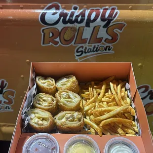 deep fried 1. Crispy Chicken Roll Box