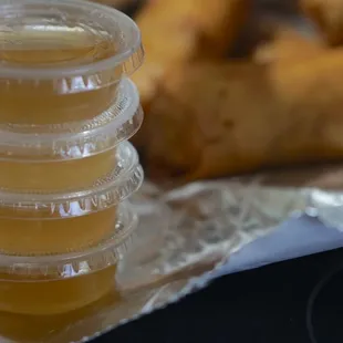 Don&apos;t forget to grab sauce for your Veggie Lumpia *12/11/22