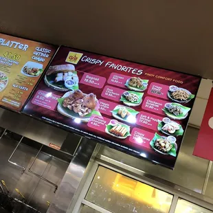 Menu menu items *7/7/22