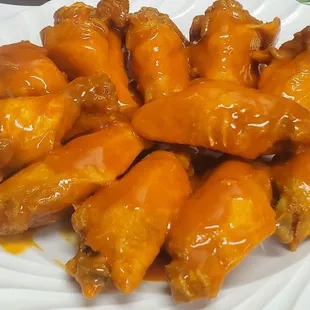 chicken wings and fried chicken, food