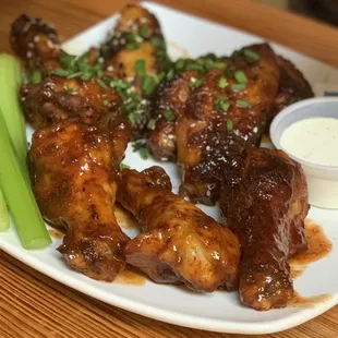 Wings- 1/2 Asian 1/2 Jose&apos;s sauce