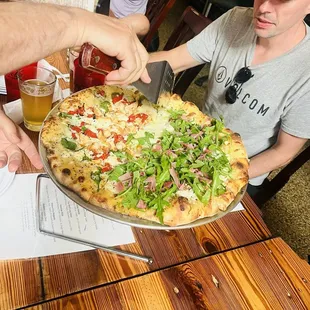 pizza, food