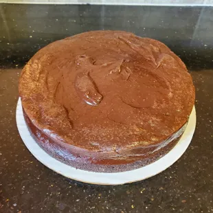 Dark chocolate cheesecake. Extremely rich and made for those chocolate connoisseurs.