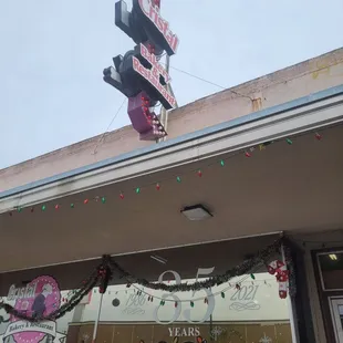 the front of the restaurant