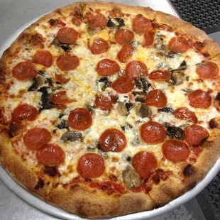 Fresh Mushroom and Pepperoni
