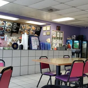 They are great with social distancing. They have tables masks off, &amp; all of the staff have on masks.