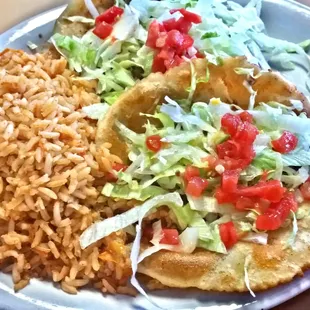 Puffy tacos plate (beef)