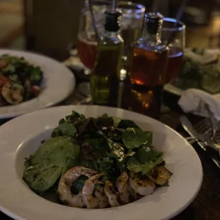 Hand the avocado and Shrimp salad.  Was so good...