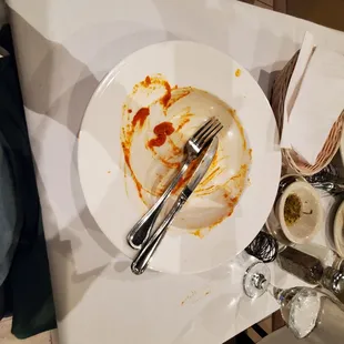 Eggplant Parmigiana. It was so delicious, it was gone before I could get a picture of it.