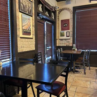 Inside restaurant by the entry door