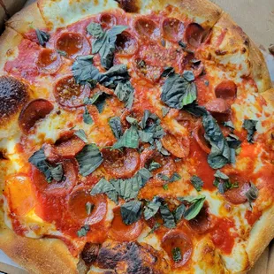 Margherita with pepperoni