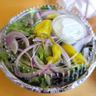 Side Salad with Ranch (default dressing)