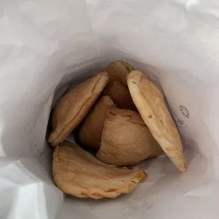 Bag of pineapple, pumpkin &amp; sweet potato empanadas!!