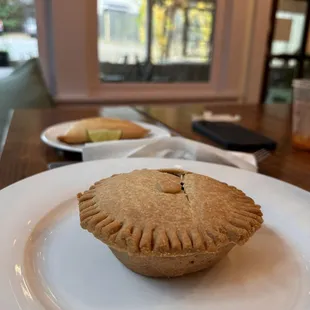 Artichoke and spinach pot pie(frozen) (vegan) was light with perfect crust!