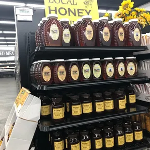 Local honey and sorghum.