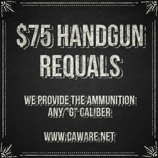 $75 Class &quot;G&quot; Requals.