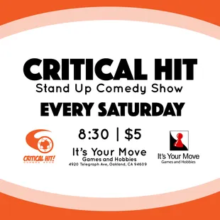 a poster for a comedy show