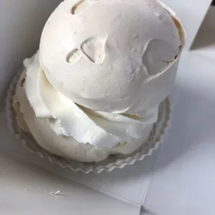 a close up of a cupcake