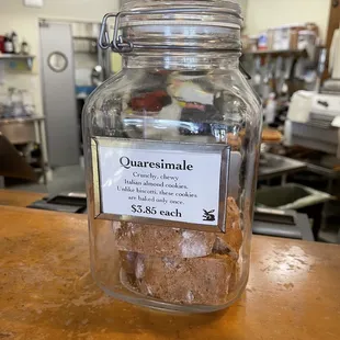 Quaresimale (i.e. Italian almond cookie) for sale at Crixa Cakes in Berkeley.