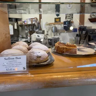 Saffron Buns for sale at Crixa Cakes in Berkeley.