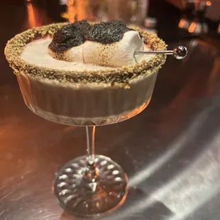 Toasted Smores type cocktail