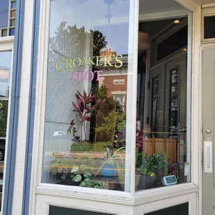 front of the restaurant