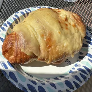 Ham and cheese croissant