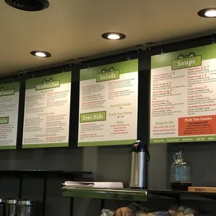 Menu board